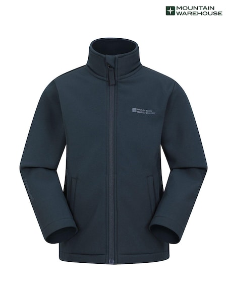 Mountain Warehouse Blue Kids Grasmere Softshell Jacket (AT3782) | €16