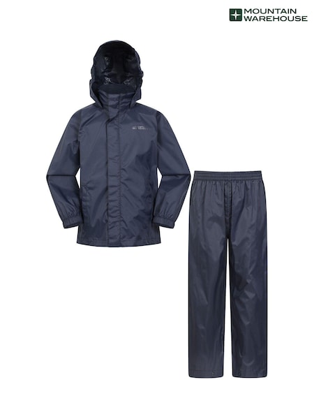 Mountain Warehouse Blue Kids Pakka Waterproof Jacket And Overtrousers Set (AT3785) | €37