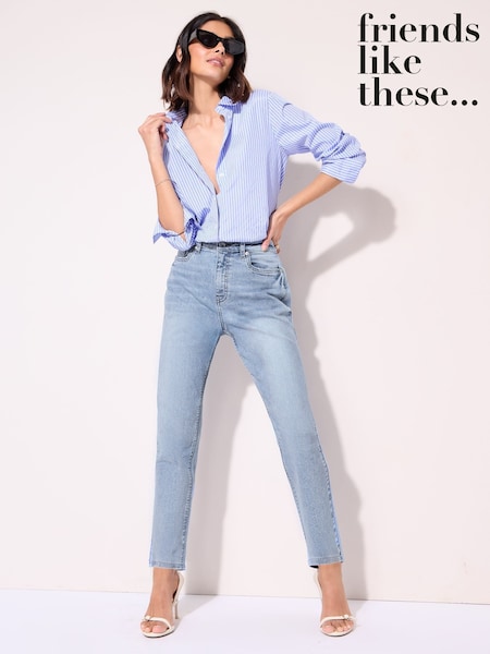 Friends Like These Bright Blue Mom Jeans (AT3930) | €45