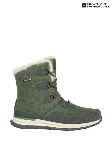 Mountain Warehouse Green Womens Ice Crystal Waterproof Snow Boots (AT4031) | €106