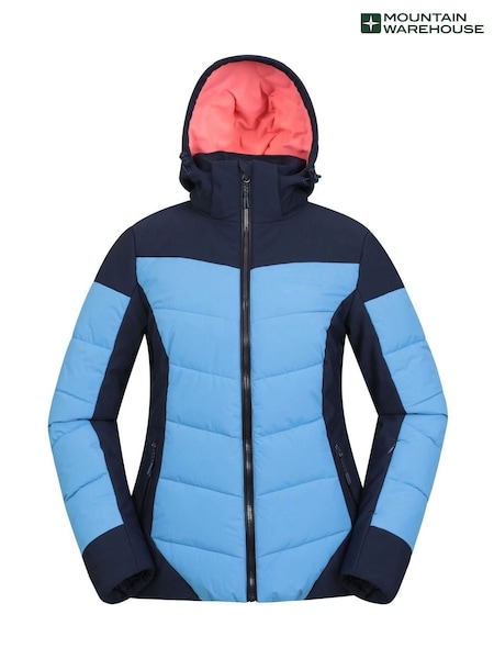 أزرق - Mountain Warehouse Womens Resort Recco Padded Ski Jacket (AT4042) | ‏1٬122 ر.س.‏