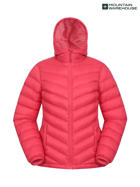 Mountain Warehouse Dark Pink Seasons Womens Water Resistant Padded Jacket (AT4059) | €49
