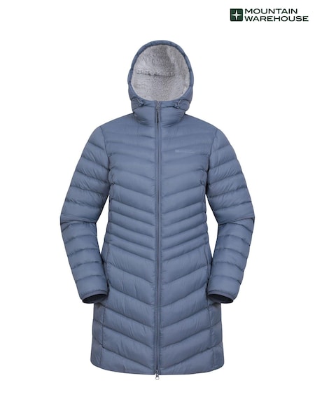أزرق - Mountain Warehouse Womens Florence Faux Fur Lined Padded Jacket (AT4064) | ‏612 ر.س.‏