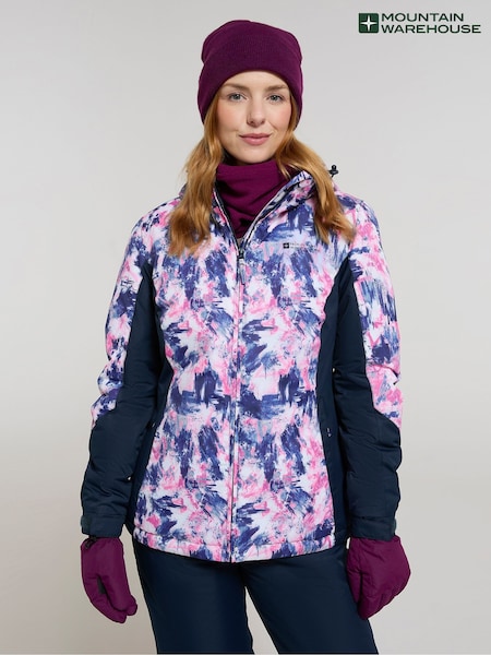 Mountain Warehouse Dawn II Womens Printed Fleece Lined Snow Ski Jacket (AT4071) | 375 LEI