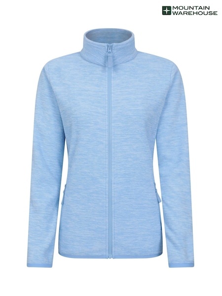Mountain Warehouse Blue Womens Snowdon Melange II Full-Zip Fleece (AT4075) | €40