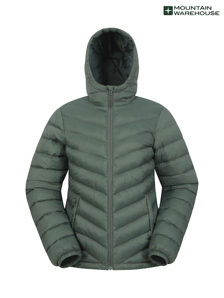 ירוק כהה - Mountain Warehouse Seasons Womens Water Resistant Padded Jacket (AT4093) | ‏322‏₪