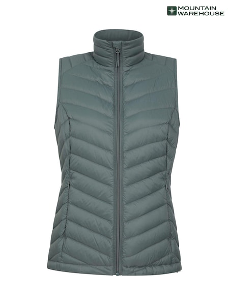 Mountain Warehouse Green Womens Featherweight II Extreme Down Gilet (AT4094) | €92