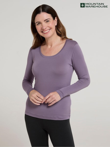 Пурпурный - Mountain Warehouse Womens Keep The Heat Thermal Top (AT4095) | €27