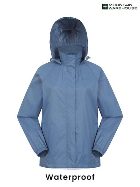 Mountain Warehouse Blue Pakka II Womens Waterproof Jacket (AT4116) | €54