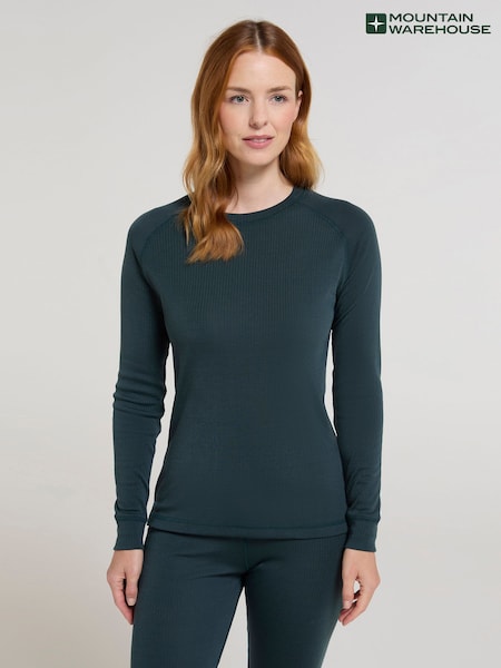 Mountain Warehouse Green Talus Womens Round Neck Thermal Top (AT4120) | $32