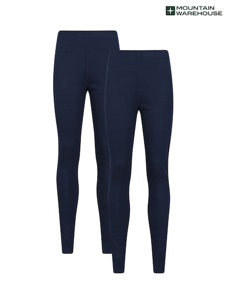 Mountain Warehouse Blue Talus Womens Thermal Leggings 2 Pack (AT4141) | $57