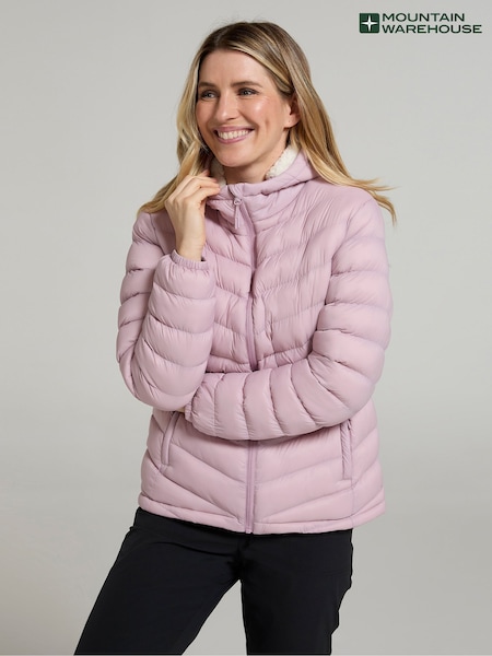 Mountain Warehouse Womens Seasons Water Resistant Faux Fur Lined Padded Jacket (AT4142) | 352 LEI