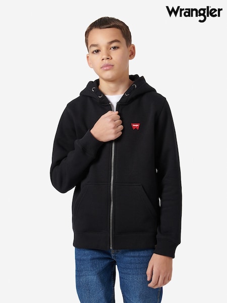 Wrangler Black Boys Festival Zip Hoodie (AT4160) | €53 - €63