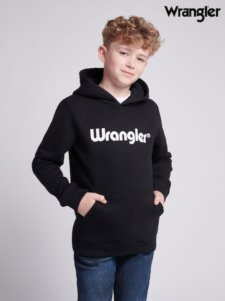 Wrangler Black Boys Tubular Hoodie (AT4171) | €46 - €55