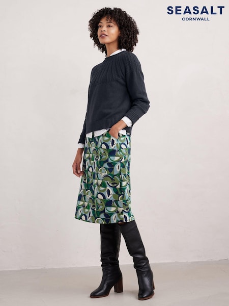 Seasalt Cornwall Green Forest View Skirt (AT4207) | 148 QAR