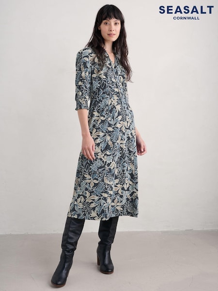 Seasalt Cornwall Blue Foxtrot Dress (AT4241) | €44.50