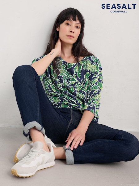 Seasalt Cornwall Green Living Canvas Top (AT4249) | AED134