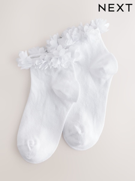 Blanc - 2 Pack Cotton Rich Bridesmaid Ankle Socks (AT4454) | 17 € - 20 €