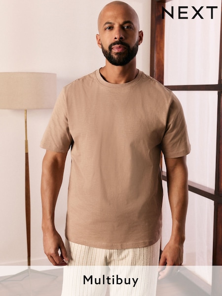 Neutral 100% Cotton Short Sleeve Slub T-Shirt (AT4500) | 59 QAR