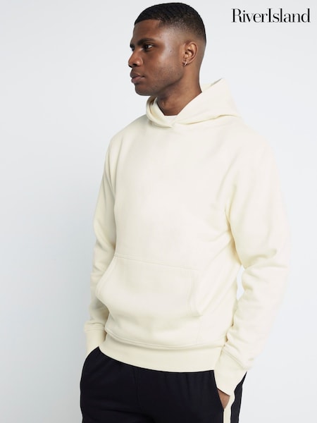 Cream - River Island Long Sleeve Essential Hoodie (AT4620) | 238 LEI