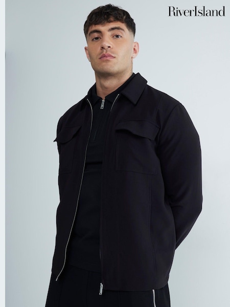 River Island Ponti 100% Cotton Shacket (AT4623) | ‏27 ر.ع.‏