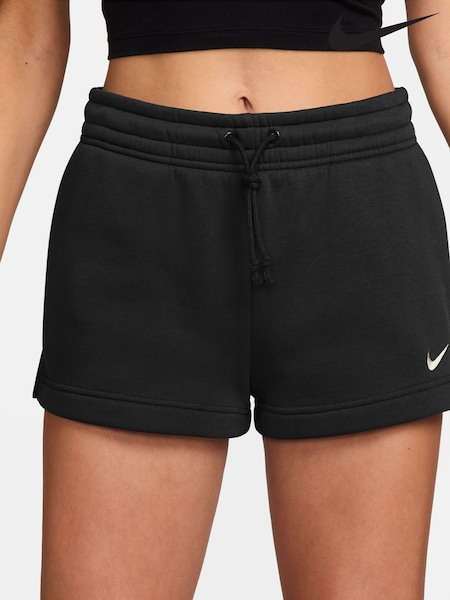 Nike Black Phoenix Fleece Mid Rise Shorts (AT5198) | €43