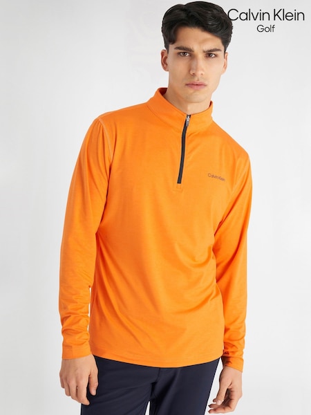 Calvin Klein Golf Newport Quarter Zip Sweatshirt (AT5219) | AED102