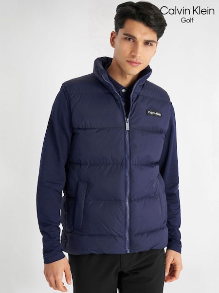 Calvin Klein Golf Blue Winnsboro Padded Gilet (AT5240) | AED320