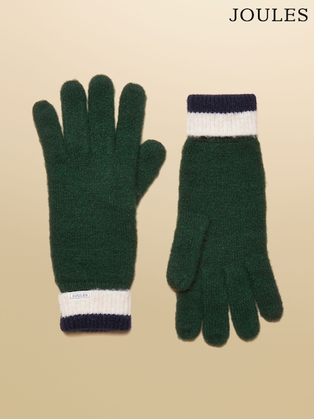 Joules Popley Green/Navy Gloves (AT5245) | R$ 165
