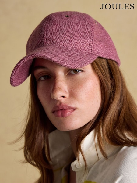Sliv vijolična - Joules Perry Tweed Baseball Cap (AT5377) | € 32