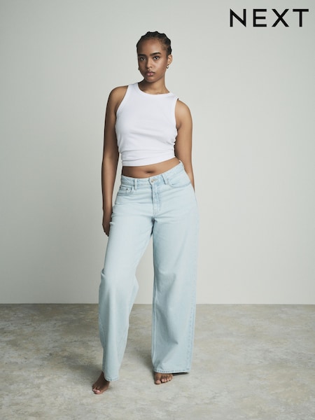 Bleach 100% Cotton Hourglass Wide Leg Jeans (AT5420) | €32