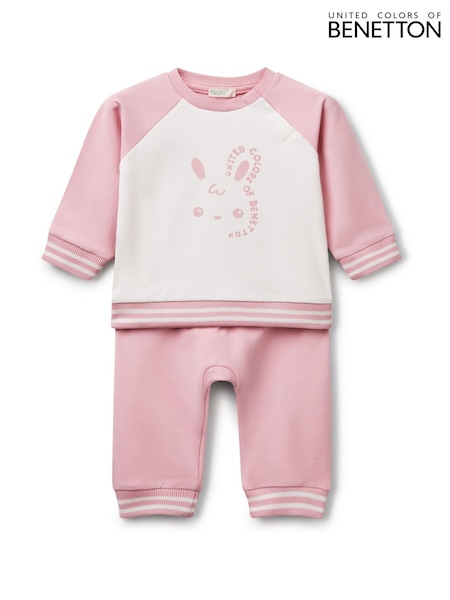 Vaaleanpunainen - Benetton Baby Stretch Fleeces 2 Piece (AT5462) | €41