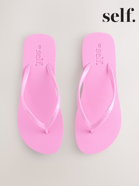 Vaaleanpunainen - Self. Beach Flip Flops (AT5505) | €22