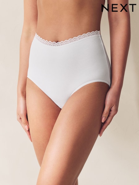 Белый - Menopause Friendly Cooling Cotton Full Knickers (AT5538) | €11