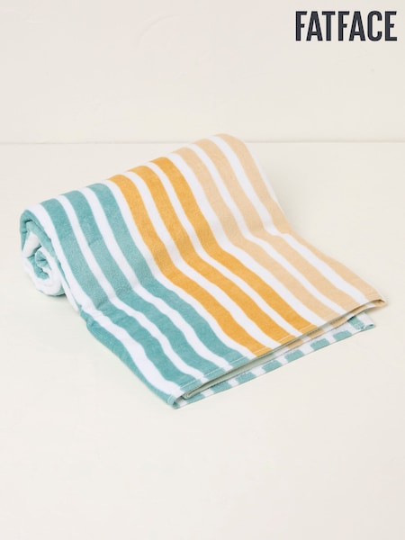 FatFace Green Beach Hut Beach Towel (AT5545) | €28