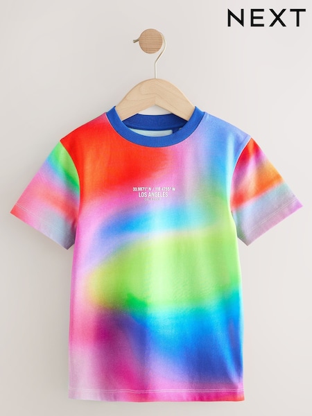Multi Brights Regular Fit Short Sleeve All-Over Print 100% Cotton T-Shirt (3-16yrs) (AT5585) | AED51 - AED66