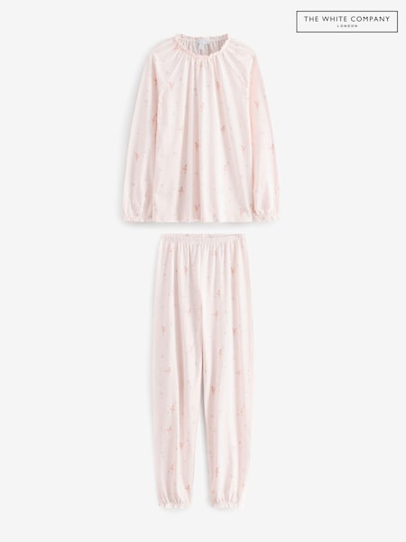 The White Company Relaxed Fit Pink Swanlake Ballerina 100% Organic Cotton Pyjamas (AT5821) | ‏107 ر.س.‏ - ‏116 ر.س.‏