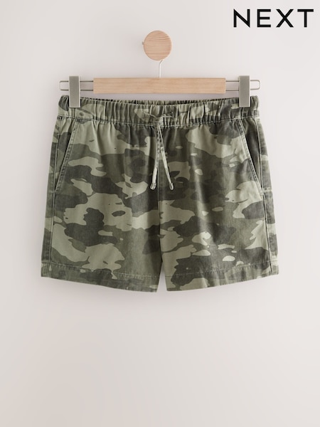 Camouflage Pullon Lightweight 100% Cotton Denim Shorts (AT5877) | 777 UAH