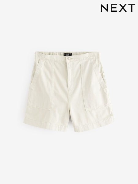 Verde salvia - Utility Lightweight 100% Cotton Denim Shorts (AT5882) | 34 €