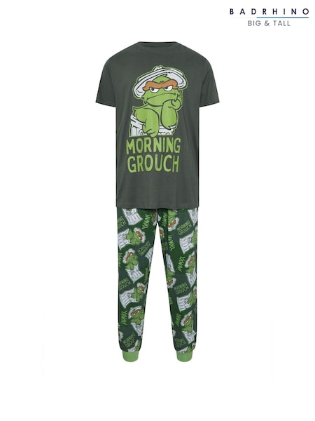 BadRhino Big & Tall green Grouch 100% Cotton Pyjama Set (AT5930) | €52