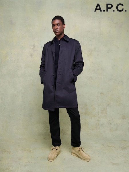 A.P.C. Blue Trench City Coat (AT6084) | €643