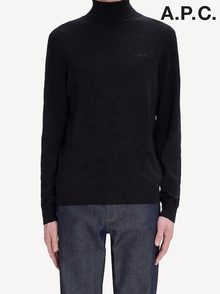 A.P.C. Black Hector Logo Sweater (AT6091) | AED1,601