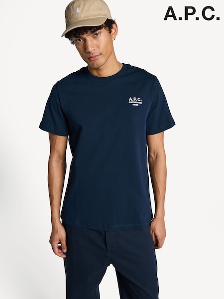A.P.C. Blue Standard Rue Madame T-Shirt (AT6094) | 619 QAR