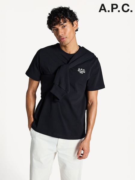 A.P.C. Black Standard Rue Madame T-Shirt (AT6113) | €159
