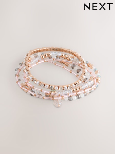 Gold Tone Sparkle Stretch Bracelet (AT6253) | €14