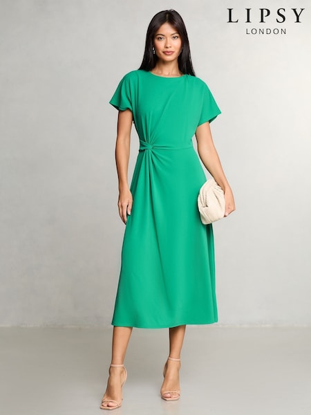 Verde - Lipsy Knot Side Midi Dress (AT6259) | 69 €