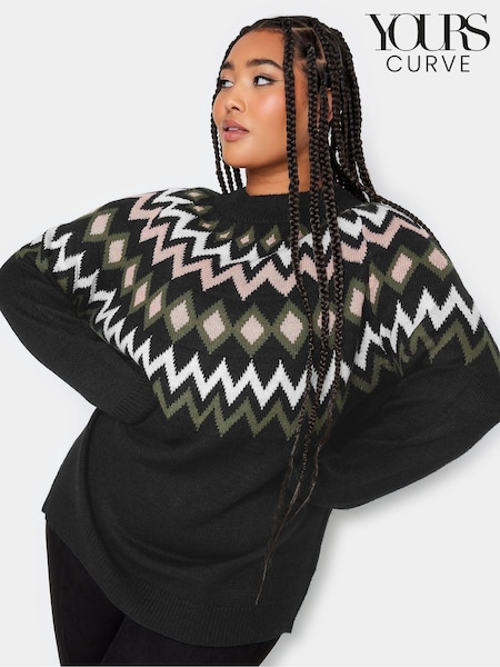 Yours Curve Fairsle Pattern Jumper (AT6284) | 49 €