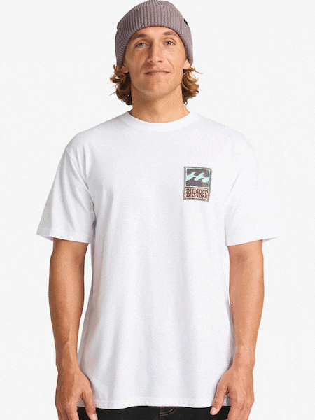 Blanco - Billabong Graphic Back Print Short Sleeve Logo T-Shirt (AT6324) | 38 €