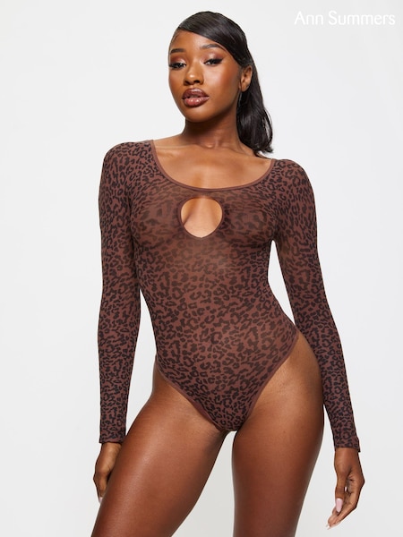 Ann Summers Brown Wild Love Animal Print Body (AT6338) | €13