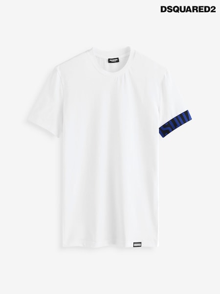 Білий - DSquared2 Underwear Arm Logo T-Shirt (AT6360) | 7 390 грн